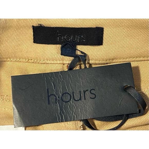 H:ours Midtown Mini Shorts in Khaki Sz S High Waisted Twill Stretch Revolve NWT - Picture 4 of 6